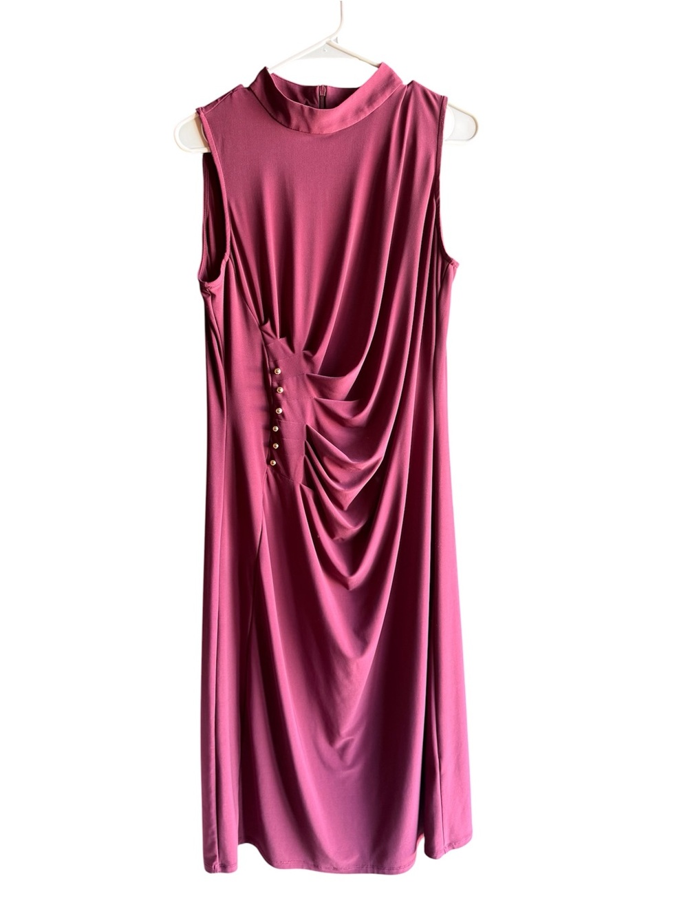 White House black market Sleeveless High Neck Midi Dress Size 14